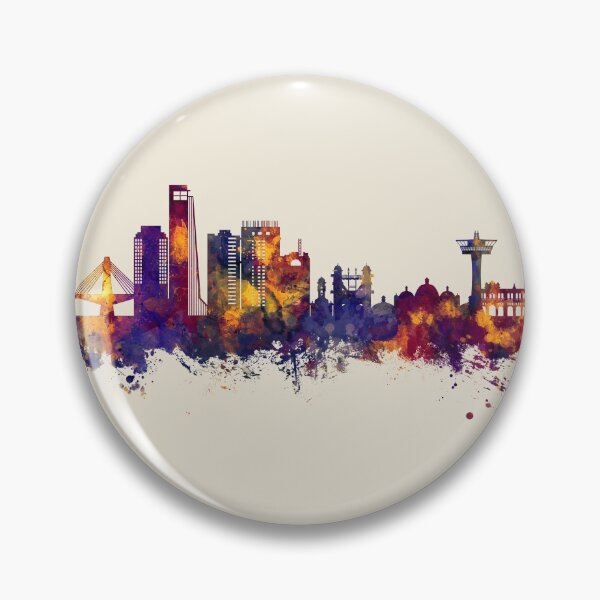 Item preview, Chattogram Bangladesh Skyline designed and sold by ArtPrints.