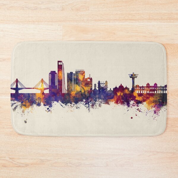 Item preview, Chattogram Bangladesh Skyline designed and sold by ArtPrints.