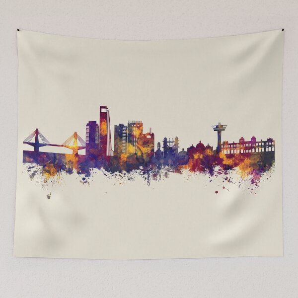Item preview, Chattogram Bangladesh Skyline designed and sold by ArtPrints.