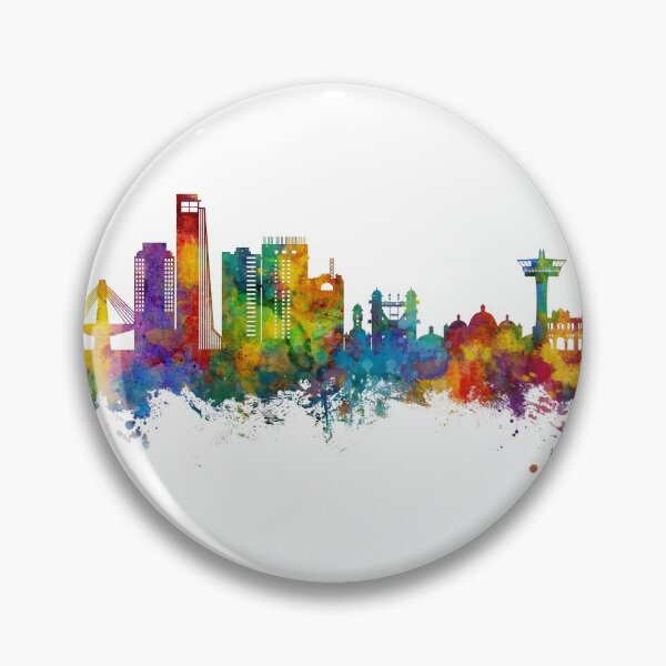 Item preview, Chattogram Bangladesh Skyline designed and sold by ArtPrints.