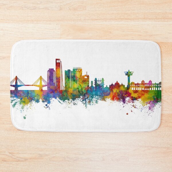 Item preview, Chattogram Bangladesh Skyline designed and sold by ArtPrints.