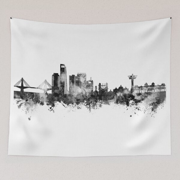 Item preview, Chattogram Bangladesh Skyline designed and sold by ArtPrints.