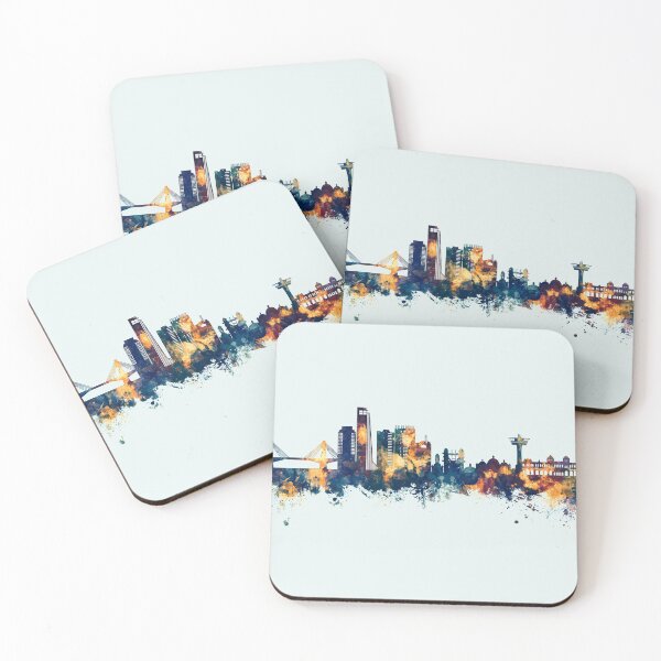 Item preview, Chattogram Bangladesh Skyline designed and sold by ArtPrints.