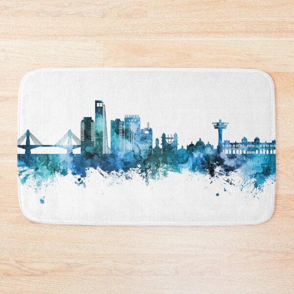 Item preview, Chattogram Bangladesh Skyline designed and sold by ArtPrints.