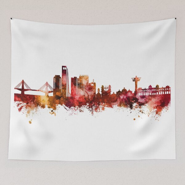 Item preview, Chattogram Bangladesh Skyline designed and sold by ArtPrints.