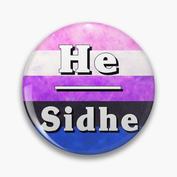 Item preview, He-Sidhe Pronouns: Genderfluid designed and sold by TigerTorreArt.