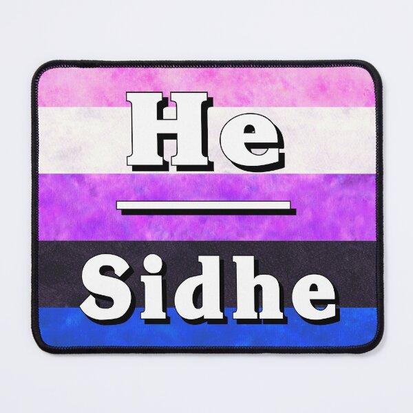 Item preview, He-Sidhe Pronouns: Genderfluid designed and sold by TigerTorreArt.