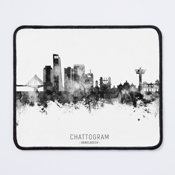 Item preview, Chattogram Bangladesh Skyline designed and sold by ArtPrints.