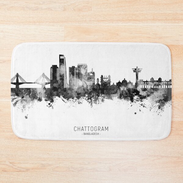 Item preview, Chattogram Bangladesh Skyline designed and sold by ArtPrints.