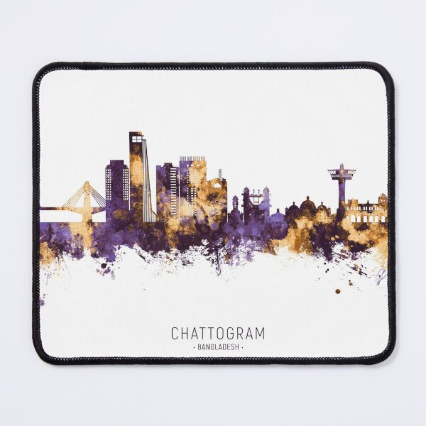 Item preview, Chattogram Bangladesh Skyline designed and sold by ArtPrints.
