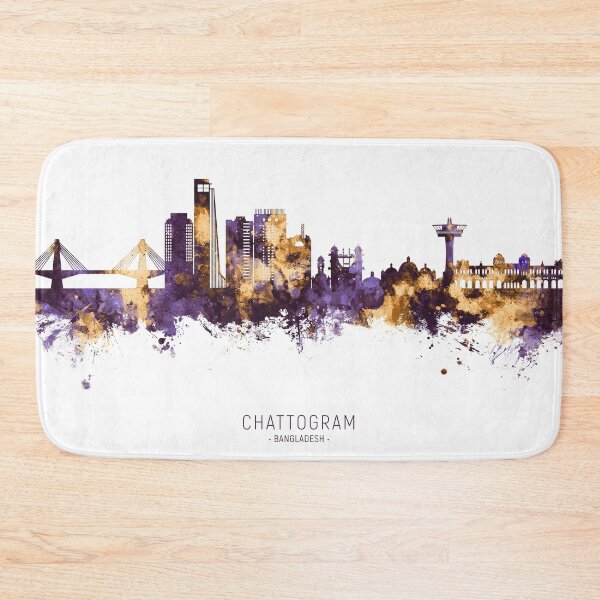 Item preview, Chattogram Bangladesh Skyline designed and sold by ArtPrints.
