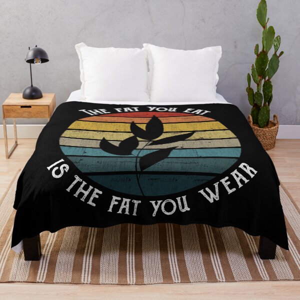 Item preview, The fat you eat is the fat you wear - Vegan Retro Vintage product designed and sold by theodoros20.