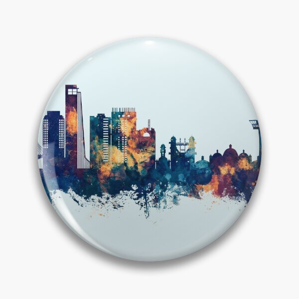 Item preview, Chattogram Bangladesh Skyline designed and sold by ArtPrints.