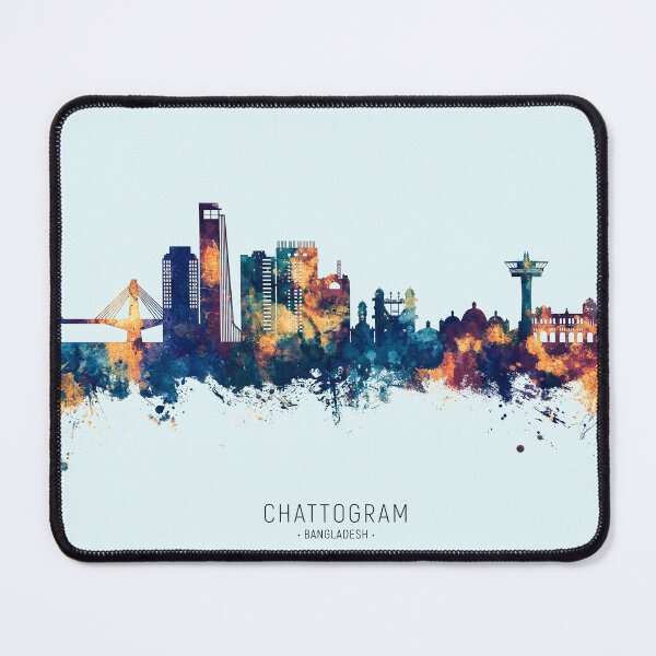 Item preview, Chattogram Bangladesh Skyline designed and sold by ArtPrints.
