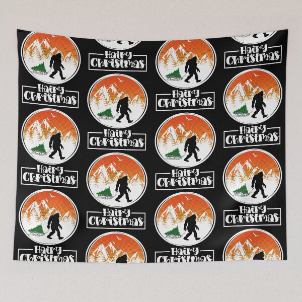 Item preview, Funny Bigfoot Christmas Hairy Christmas Sasquatch Xmas designed and sold by CharJens.