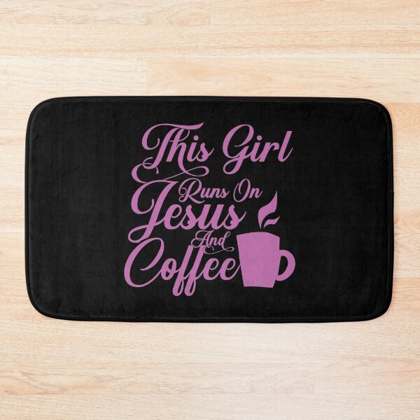 Item preview, Womens This Girl Runs On Jesus And Coffee product Christian Gift designed and sold by theodoros20.