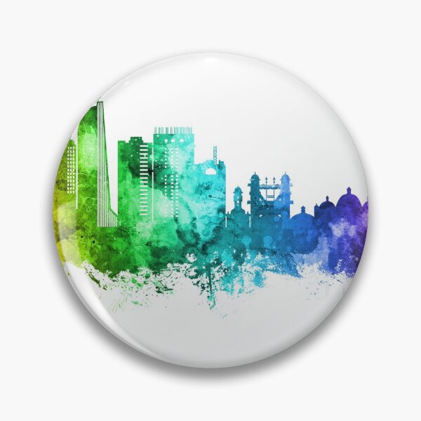 Item preview, Chattogram Bangladesh Skyline designed and sold by ArtPrints.