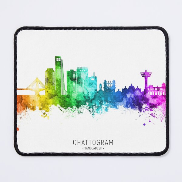 Item preview, Chattogram Bangladesh Skyline designed and sold by ArtPrints.