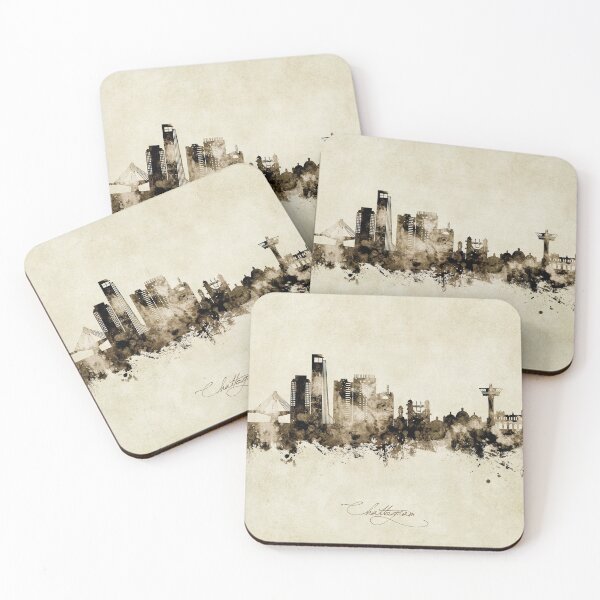 Item preview, Chattogram Bangladesh Skyline designed and sold by ArtPrints.