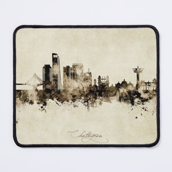 Item preview, Chattogram Bangladesh Skyline designed and sold by ArtPrints.