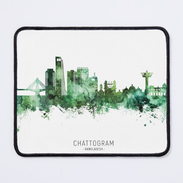Item preview, Chattogram Bangladesh Skyline designed and sold by ArtPrints.