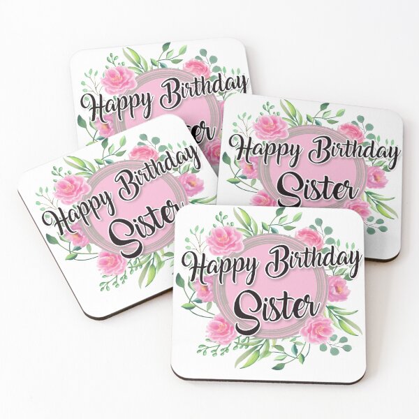 Artikelvorschau, Herzlichen Glückwunsch zum Geburtstag, Schwester entworfen und verkauft von badinboow.
