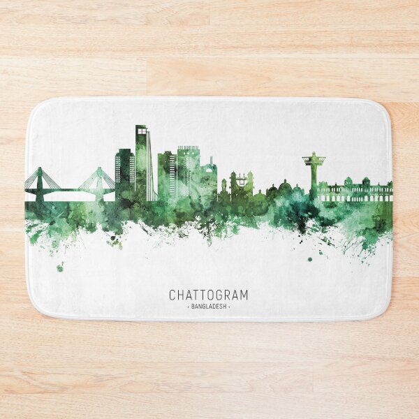 Item preview, Chattogram Bangladesh Skyline designed and sold by ArtPrints.