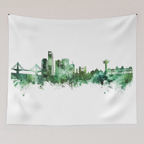 Item preview, Chattogram Bangladesh Skyline designed and sold by ArtPrints.