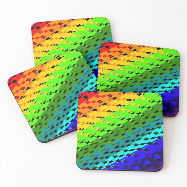 Item preview, Rainbow Checkered Flag  designed and sold by TinaJostDesigns.