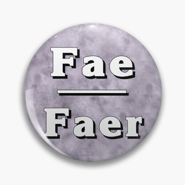 Item preview, Fae-Faer Pronouns: Neutral Gray designed and sold by TigerTorreArt.