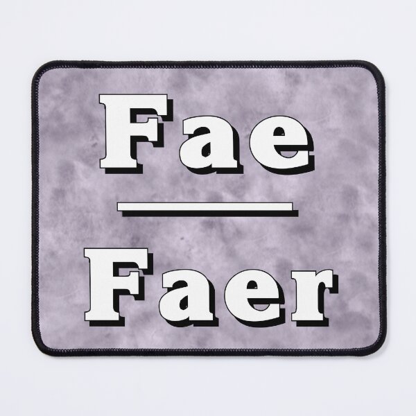 Item preview, Fae-Faer Pronouns: Neutral Gray designed and sold by TigerTorreArt.