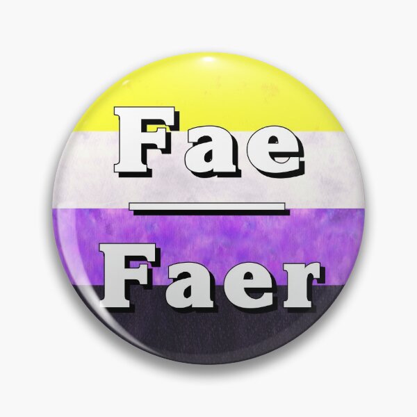 Item preview, Fae-Faer Pronouns: Non-Binary designed and sold by TigerTorreArt.