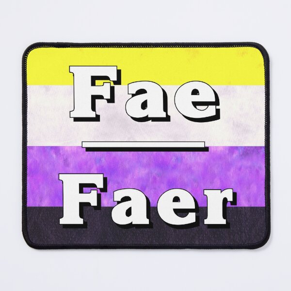 Item preview, Fae-Faer Pronouns: Non-Binary designed and sold by TigerTorreArt.