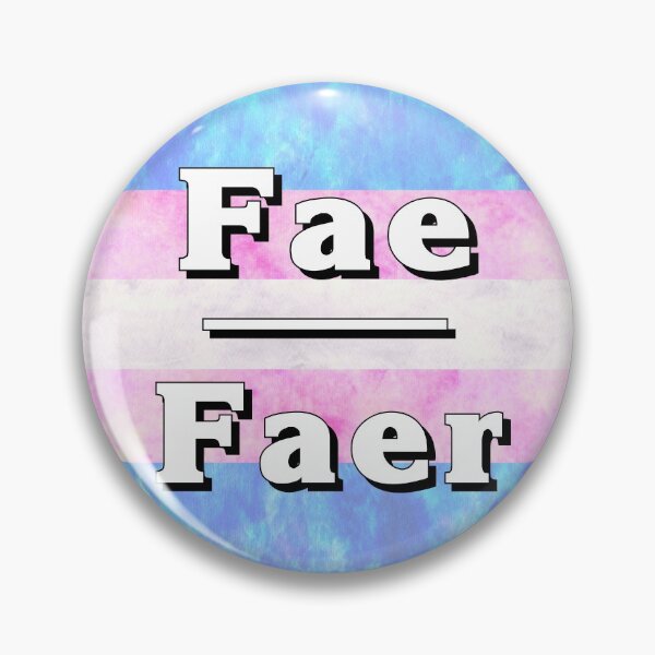 Item preview, Fae-Faer Pronouns: Trans Pride designed and sold by TigerTorreArt.