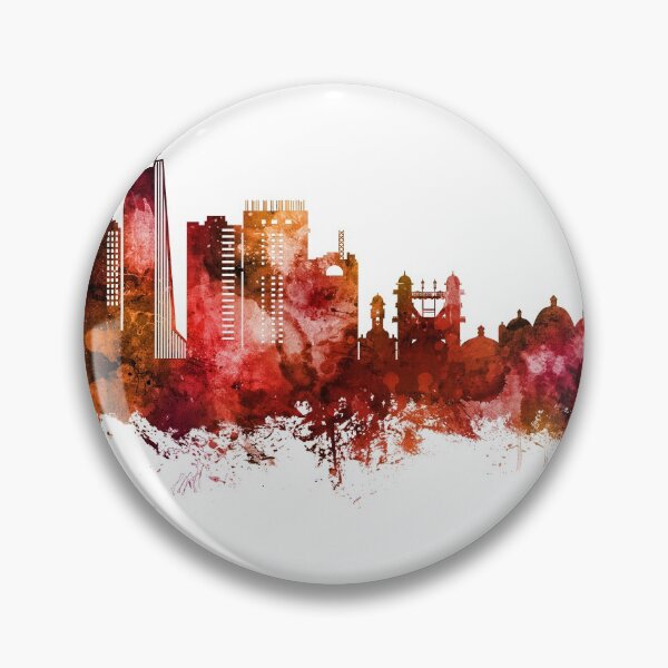 Item preview, Chattogram Bangladesh Skyline designed and sold by ArtPrints.