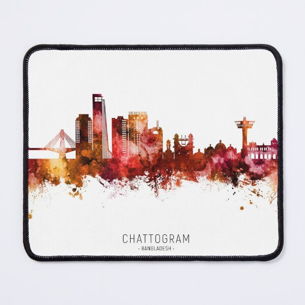 Item preview, Chattogram Bangladesh Skyline designed and sold by ArtPrints.