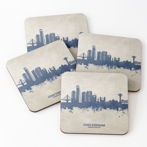 Item preview, Chattogram Bangladesh Skyline designed and sold by ArtPrints.