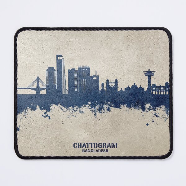 Item preview, Chattogram Bangladesh Skyline designed and sold by ArtPrints.
