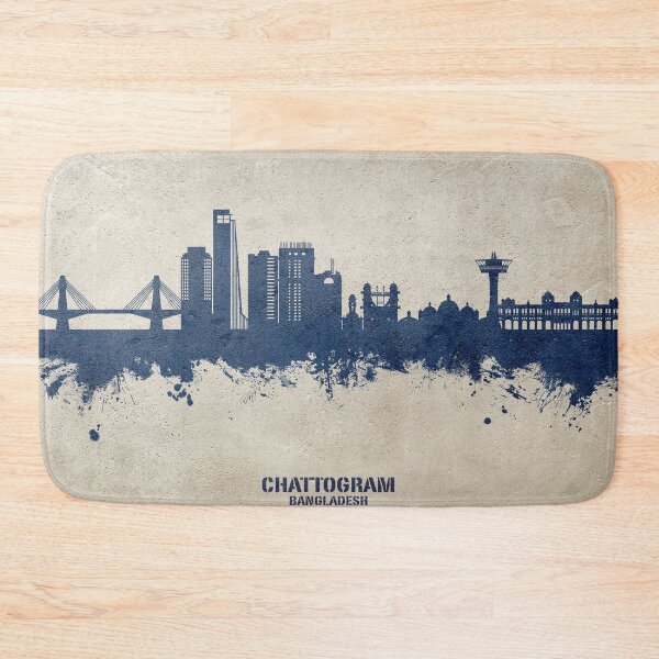 Item preview, Chattogram Bangladesh Skyline designed and sold by ArtPrints.