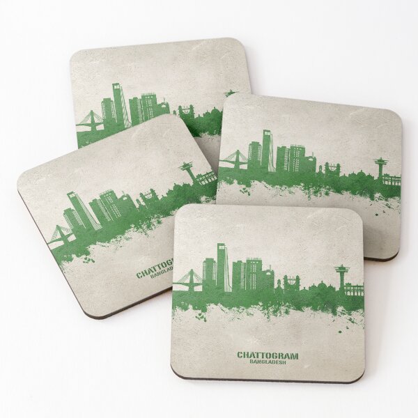 Item preview, Chattogram Bangladesh Skyline designed and sold by ArtPrints.