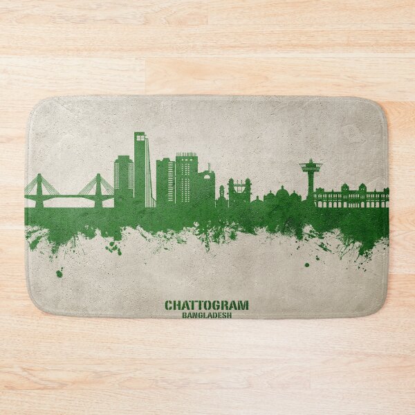 Item preview, Chattogram Bangladesh Skyline designed and sold by ArtPrints.