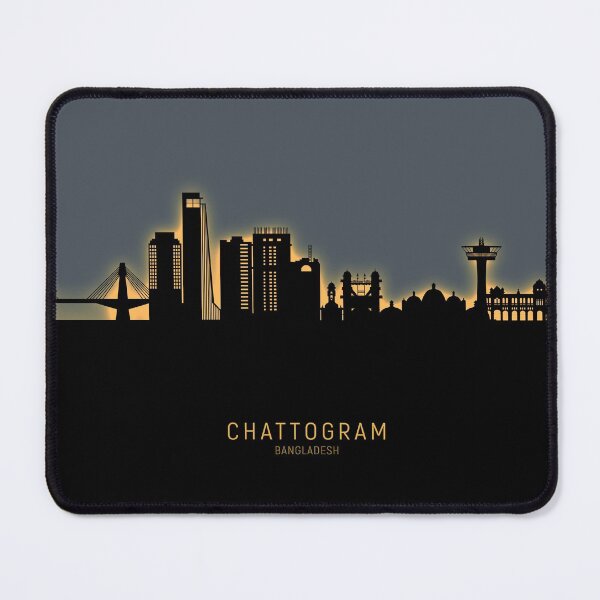 Item preview, Chattogram Bangladesh Skyline designed and sold by ArtPrints.