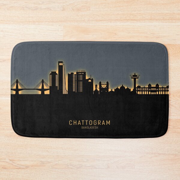 Item preview, Chattogram Bangladesh Skyline designed and sold by ArtPrints.
