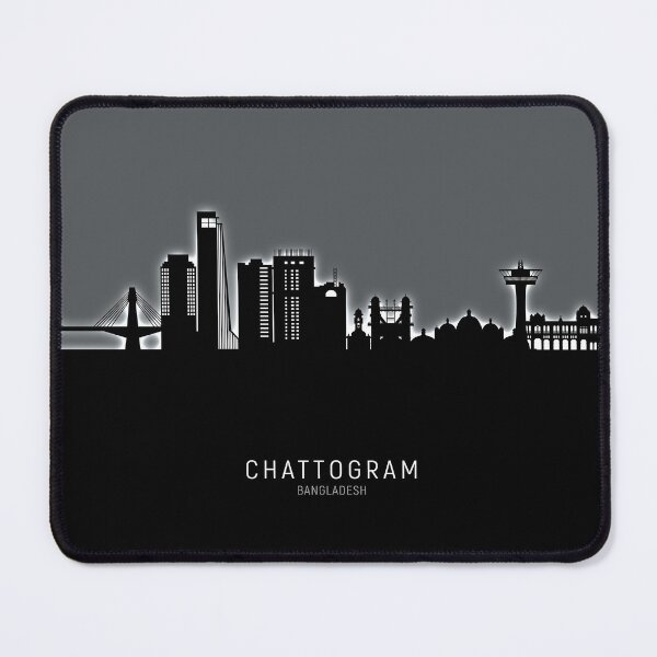 Item preview, Chattogram Bangladesh Skyline designed and sold by ArtPrints.