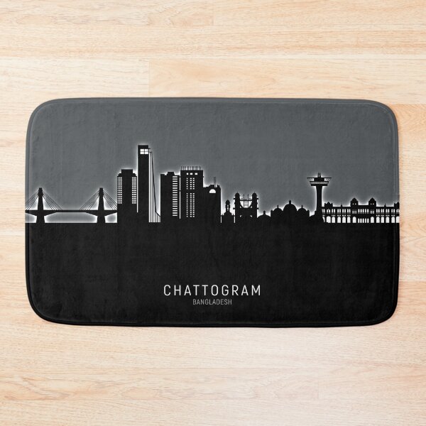 Item preview, Chattogram Bangladesh Skyline designed and sold by ArtPrints.