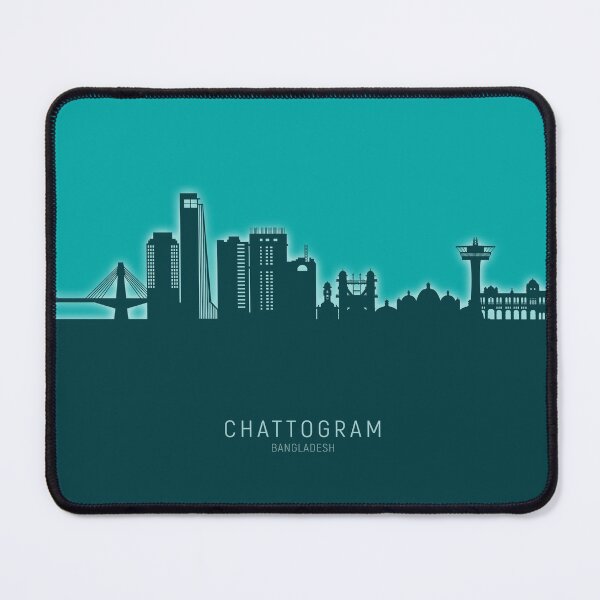 Item preview, Chattogram Bangladesh Skyline designed and sold by ArtPrints.
