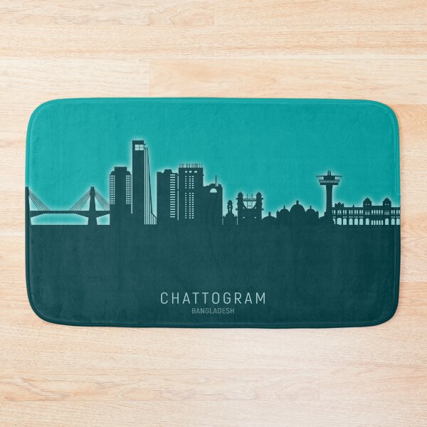 Item preview, Chattogram Bangladesh Skyline designed and sold by ArtPrints.