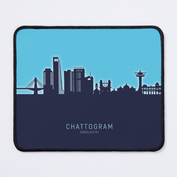 Item preview, Chattogram Bangladesh Skyline designed and sold by ArtPrints.