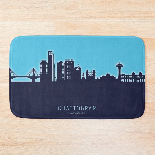 Item preview, Chattogram Bangladesh Skyline designed and sold by ArtPrints.