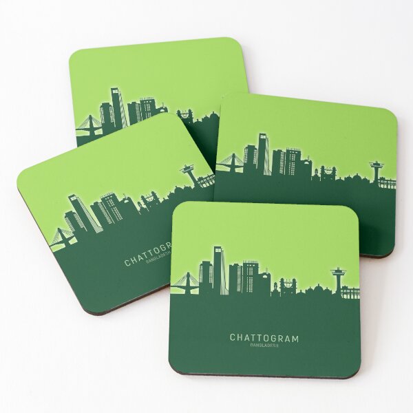 Item preview, Chattogram Bangladesh Skyline designed and sold by ArtPrints.